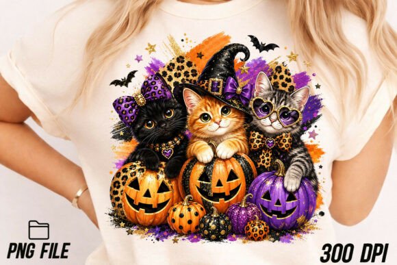 Download Halloween Cat Pumpkin PNG - Premium Bundle