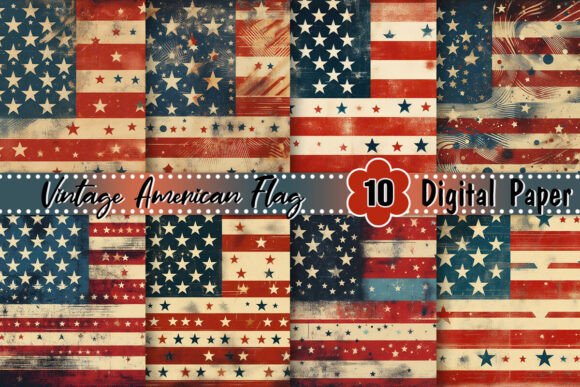 Download Vintage American Flag Background - Flag background Collection