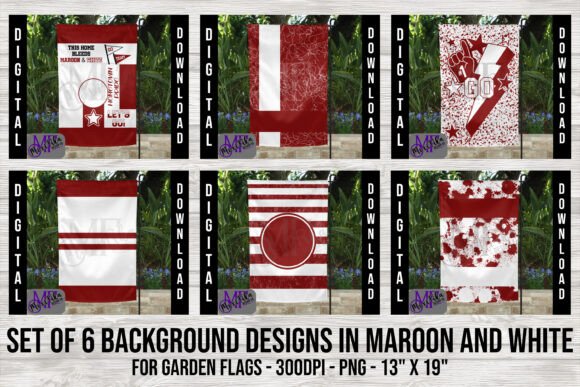 Download Maroon &amp;White Garden Flag Background PNG - Flag background Collection