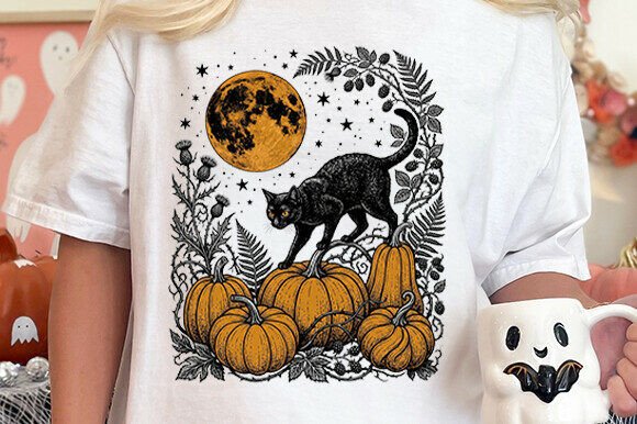 Download Black Cat Moon PNG - Premium Resources
